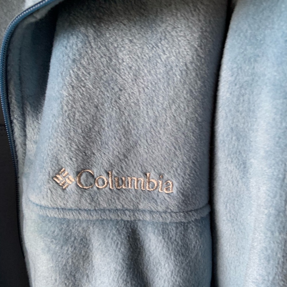 Men’s Light Blue Columbia Zip up Fleece Jacket